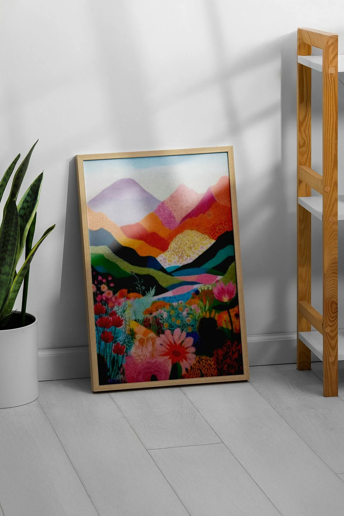 Pikturë dekorative me kornizë, shumëngjyrëshe, Artsrmdl2, 33x48cm