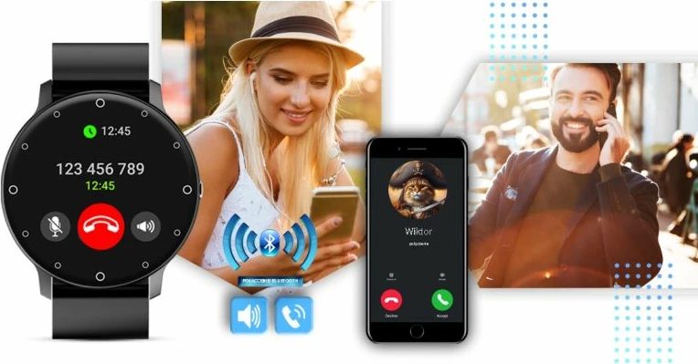 Smartwatch Giewont për meshkuj, e zezë