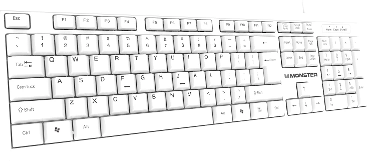 Set - Tastierë + Maus (2N1) MONSTER KM1-CWT