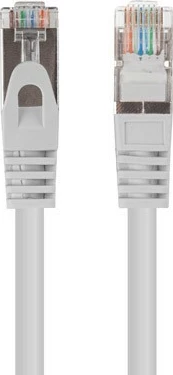 Kabllo rrjeti Lanberg CAT 6, 1m, RJ45 mashkull-mashkull, set 10 copë, Gri