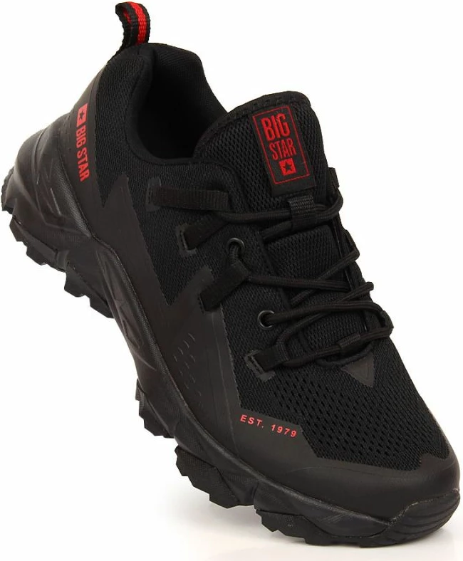 Këpucë trekking për meshkuj Big Star, të zeza