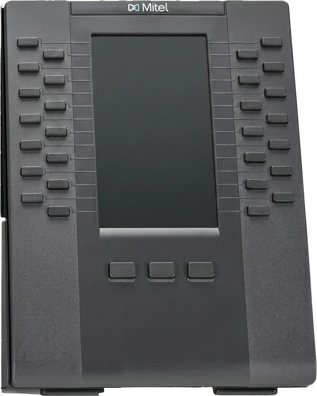 Modul tastierë Mitel M695 për telefonat Mitel seria 69xx, me ekran, i zi