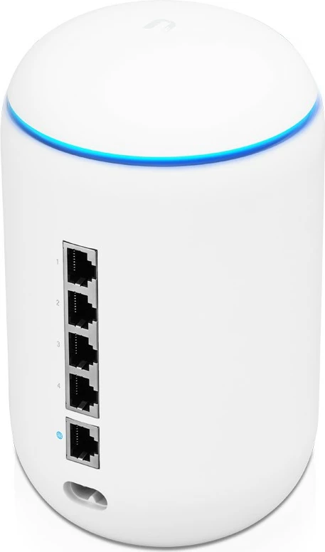 Router Ubiquiti UniFi Dream Machine, 2.4GHz/300Mbps, 5GHz/1733Mbps, 5xGbE, Cloud Key, i bardhë
