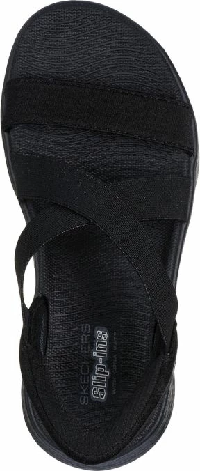 Sandale femra Skechers GO WALK FLEX SANDAL GLIMMER UP, të zeza [Madhësia: 36]