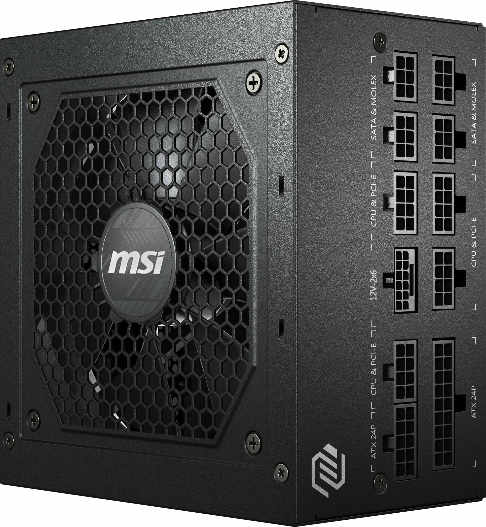Furnizues rryme MSI MAG A750GL PCIE5 II 750W, 80 Plus Gold, ATX 3.1, modular i plotë, i zi