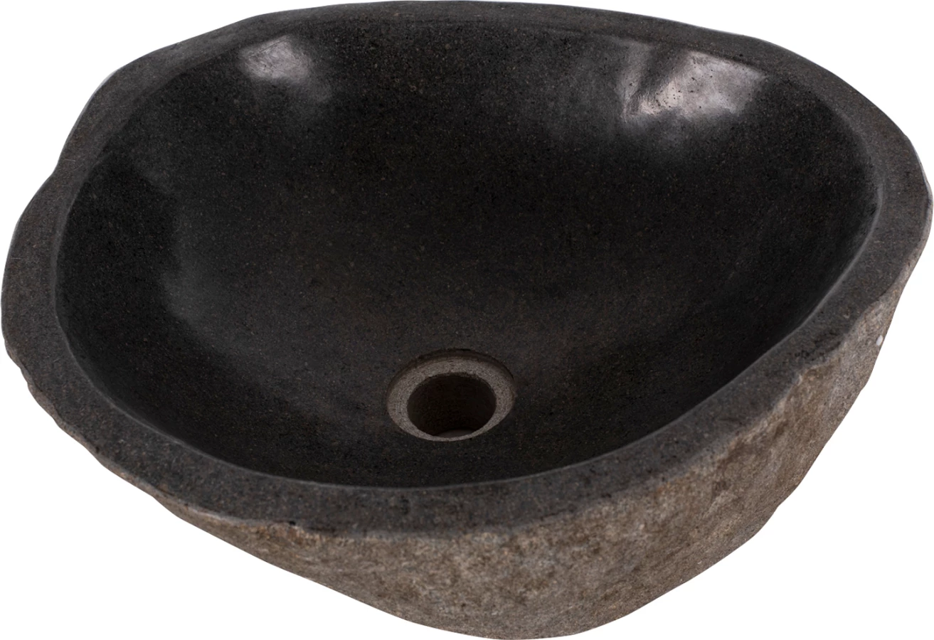 Lavaman guri i gdhendur, ngjyrë gri, 40x40x20H cm, FH7807