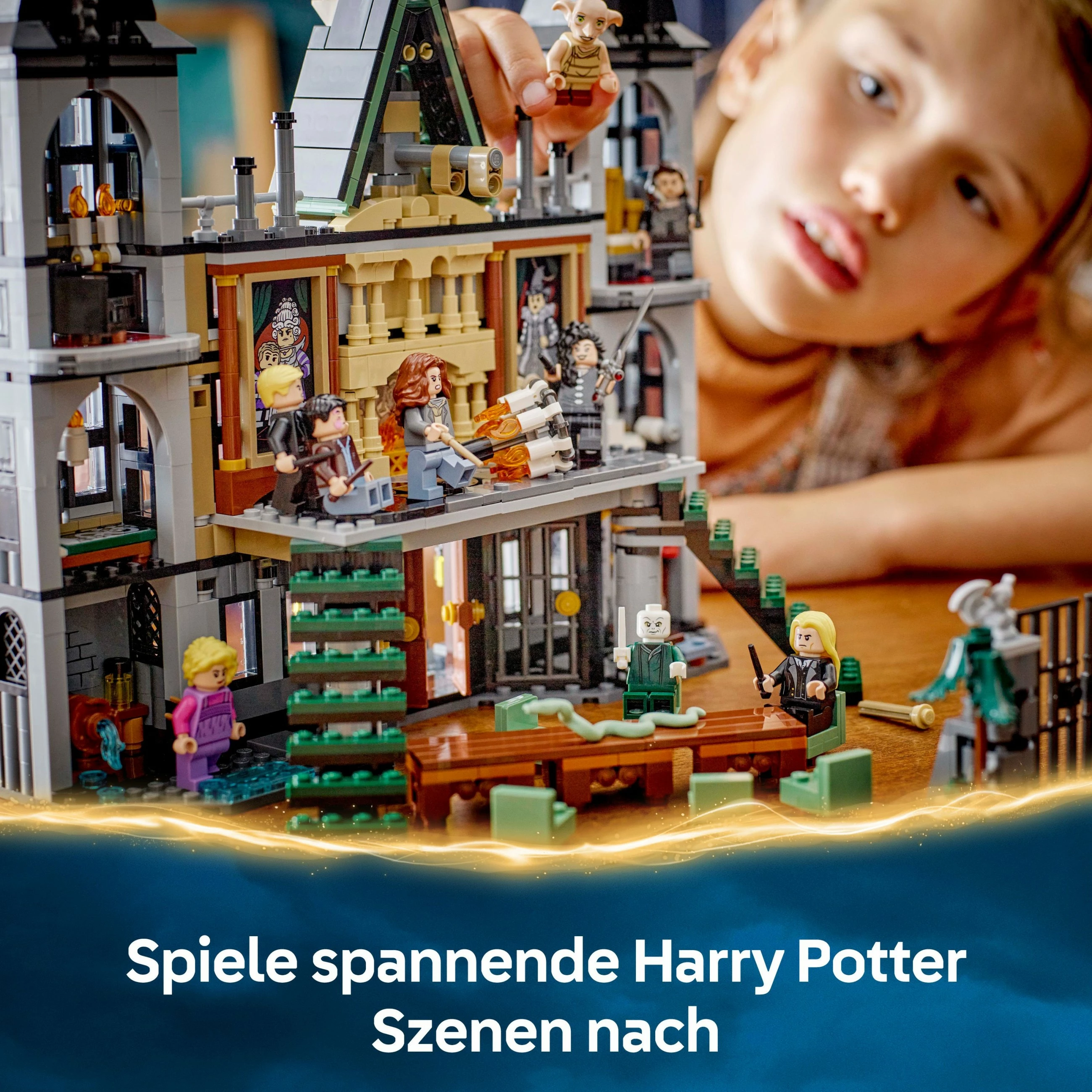 Set ndërtimi LEGO Harry Potter Landsitz der Familie Malfoy 76453, shumëngjyrësh