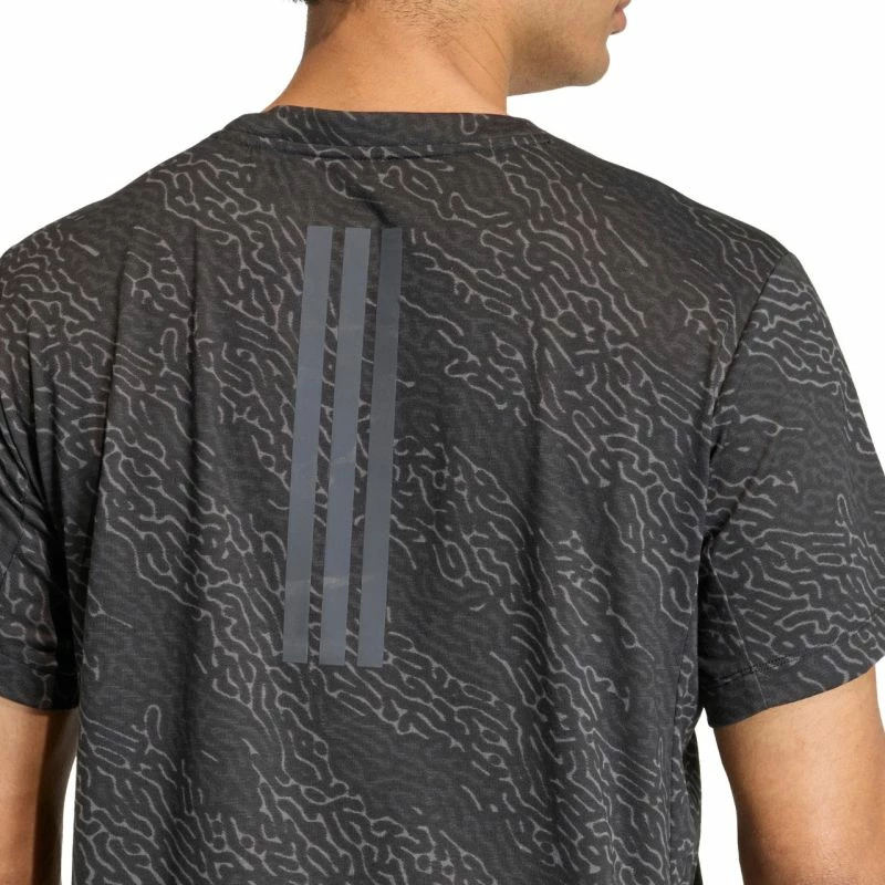 Maicë për meshkuj adidas D4T Power Aop Tee KF3097, e zezë