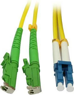Kabllo fiber optike patch Synergy21 LWL-2-Faser, E2000/APC - LC, 10 m, OS2 9/125µm, G657A2, e verdhë