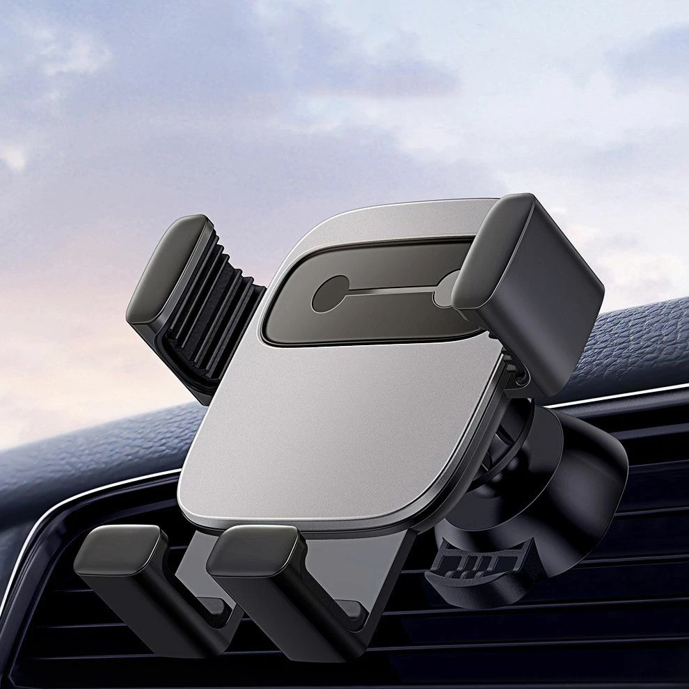 Mbajtëse telefoni për makinë Baseus Cube SUYL-FK01, Gravity, për grilë ventilimi, 4.7-6.5", e zezë
