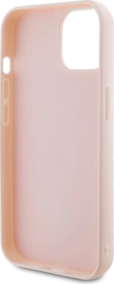 Mbështjellës Karl Lagerfeld 3D Rubber Glitter Logo për iPhone 15, Rozë