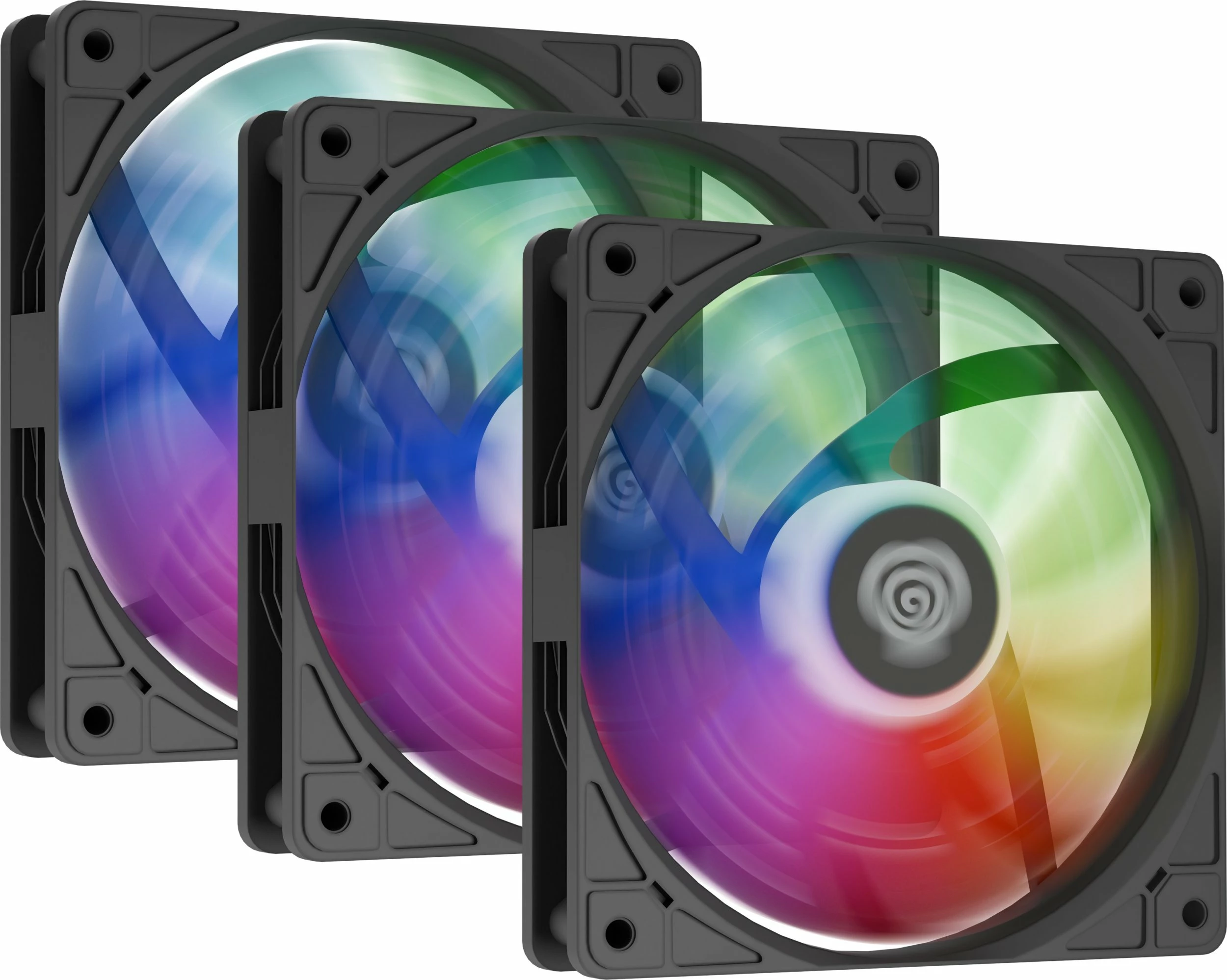Ventilatorë kasë PC GENESIS Oxal 120 ARGB NGF-2265, 120 mm, 3-pin, 3 copë, të zi