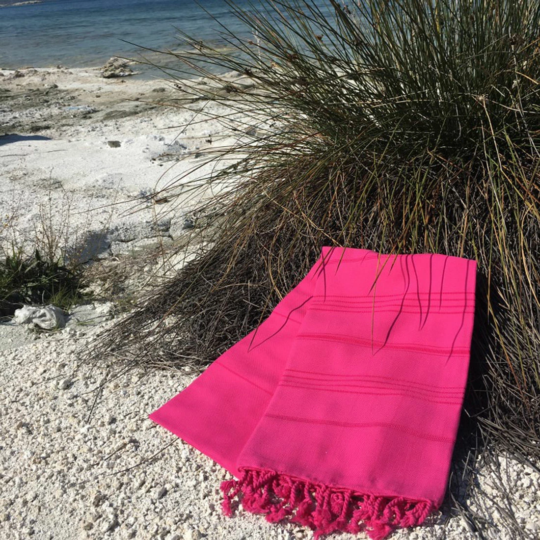 Peshqir plazhi Fouta, fuchsia, Mijolnir Sultan, 95x175cm