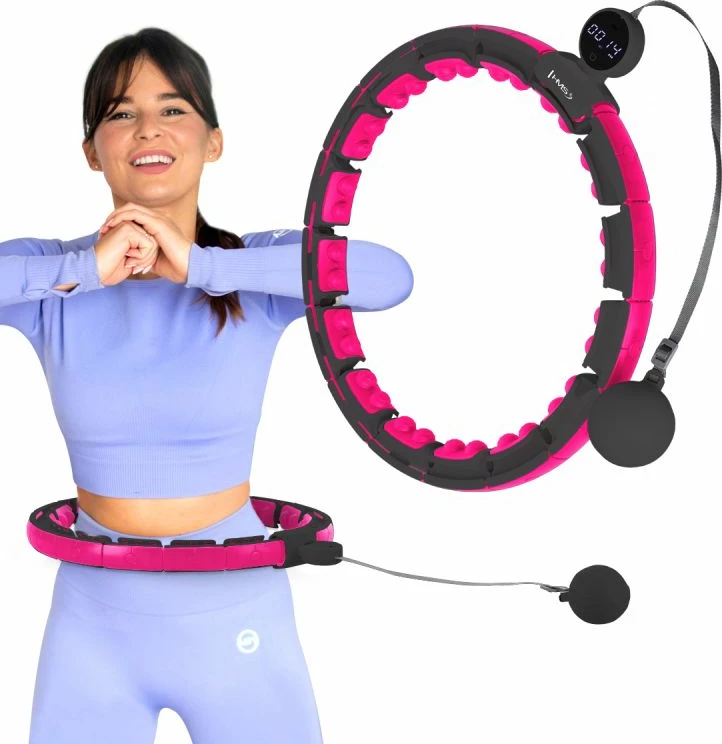 Hula hop me magnet e peshe HMS HHM16, rozë/zezë