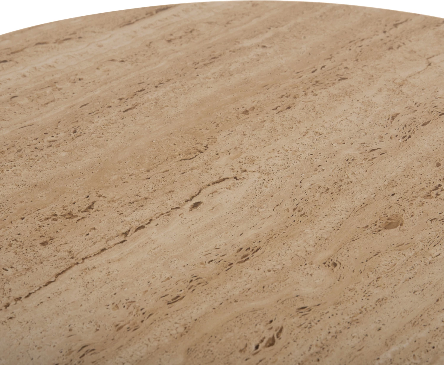 Tavolina anësore 2 copë FEREN FH9664 metalike me sipërfaqe qeramike ngjyrë fildishi Φ60 & Φ50cm