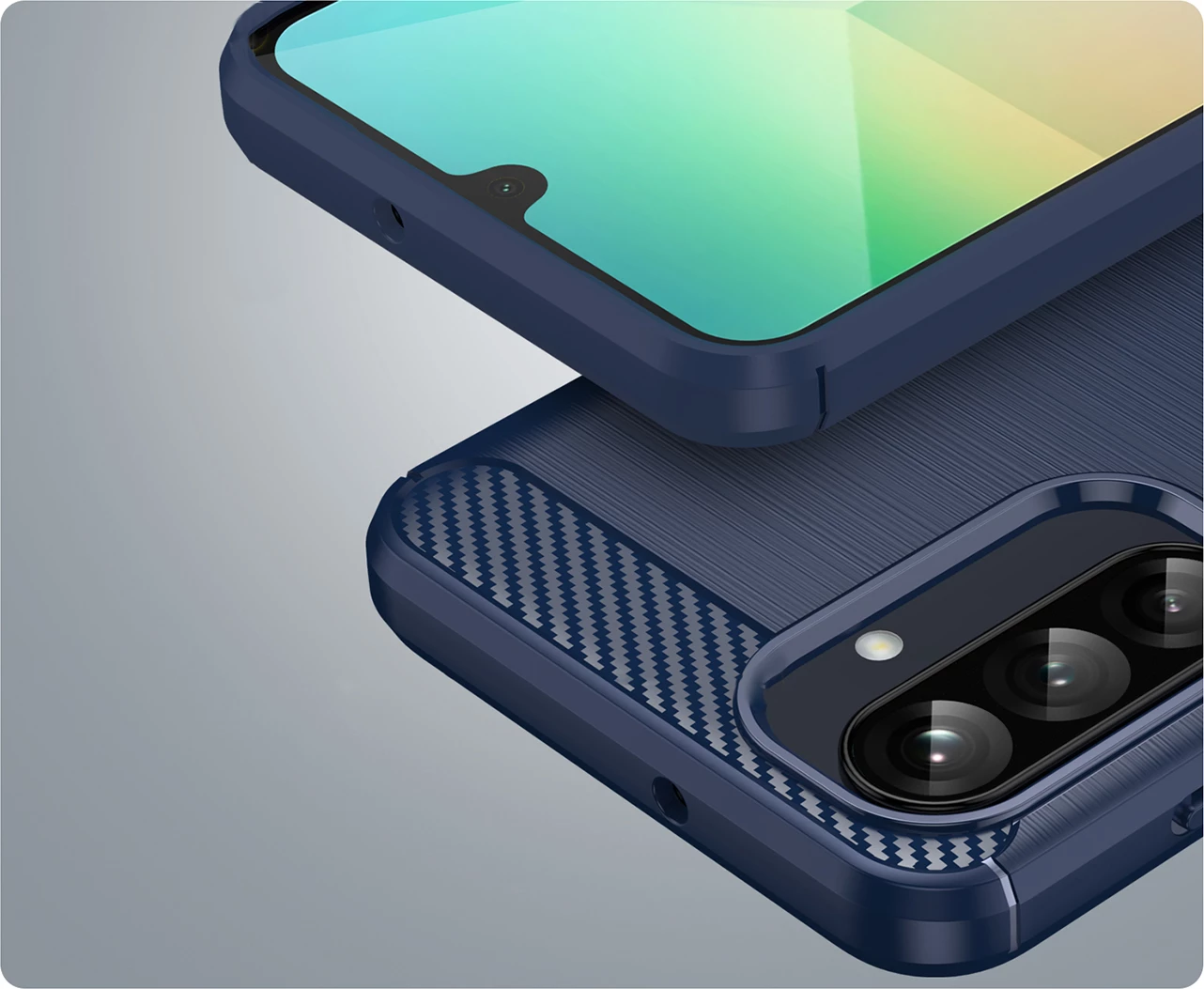 Mbështjellës Hurtel Carbon Case për Samsung Galaxy A26, TPU, Blu