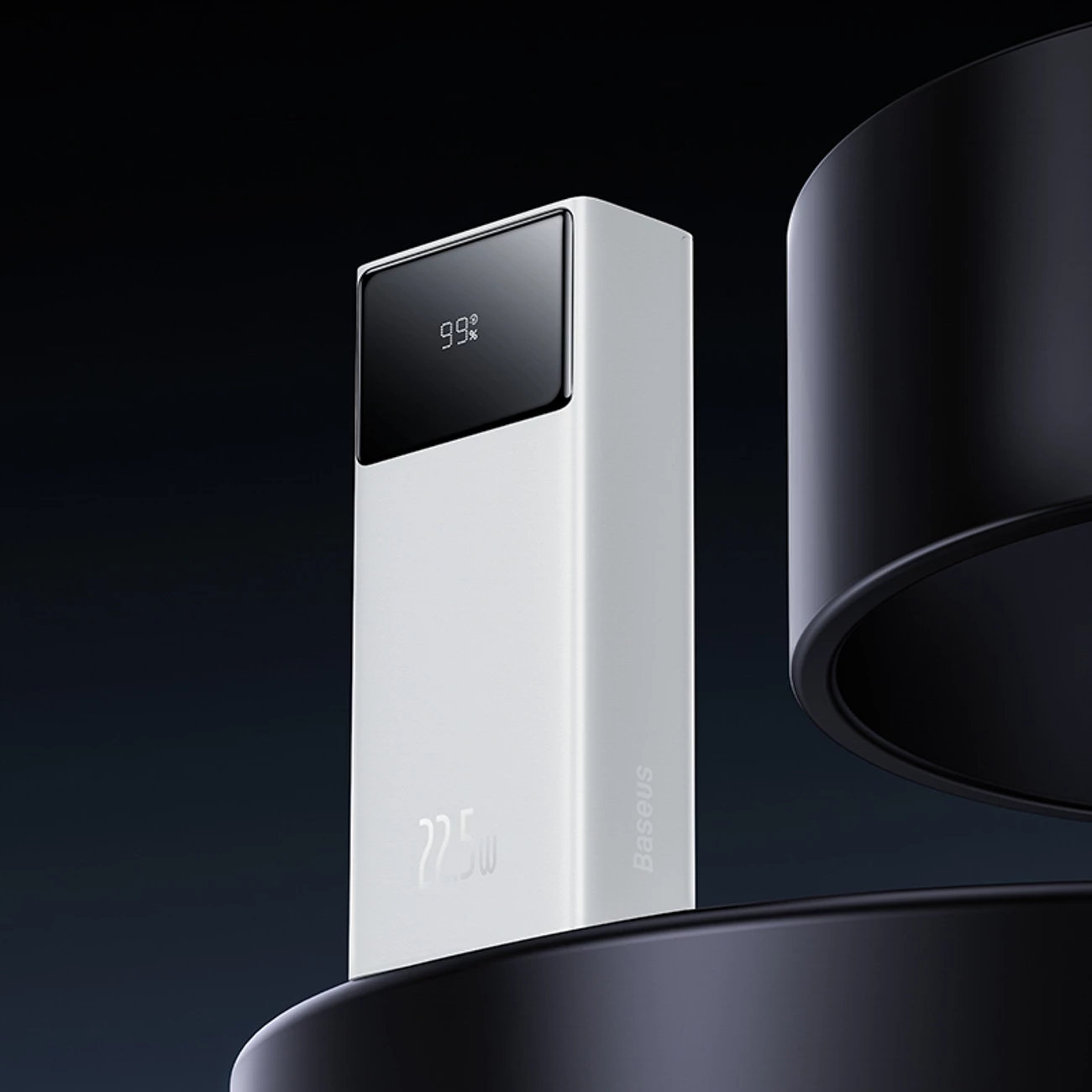 Powerbank Baseus EnerFill FP41, 30000mAh, 22.5W, me kabllo USB-A në USB-C, Bardhë