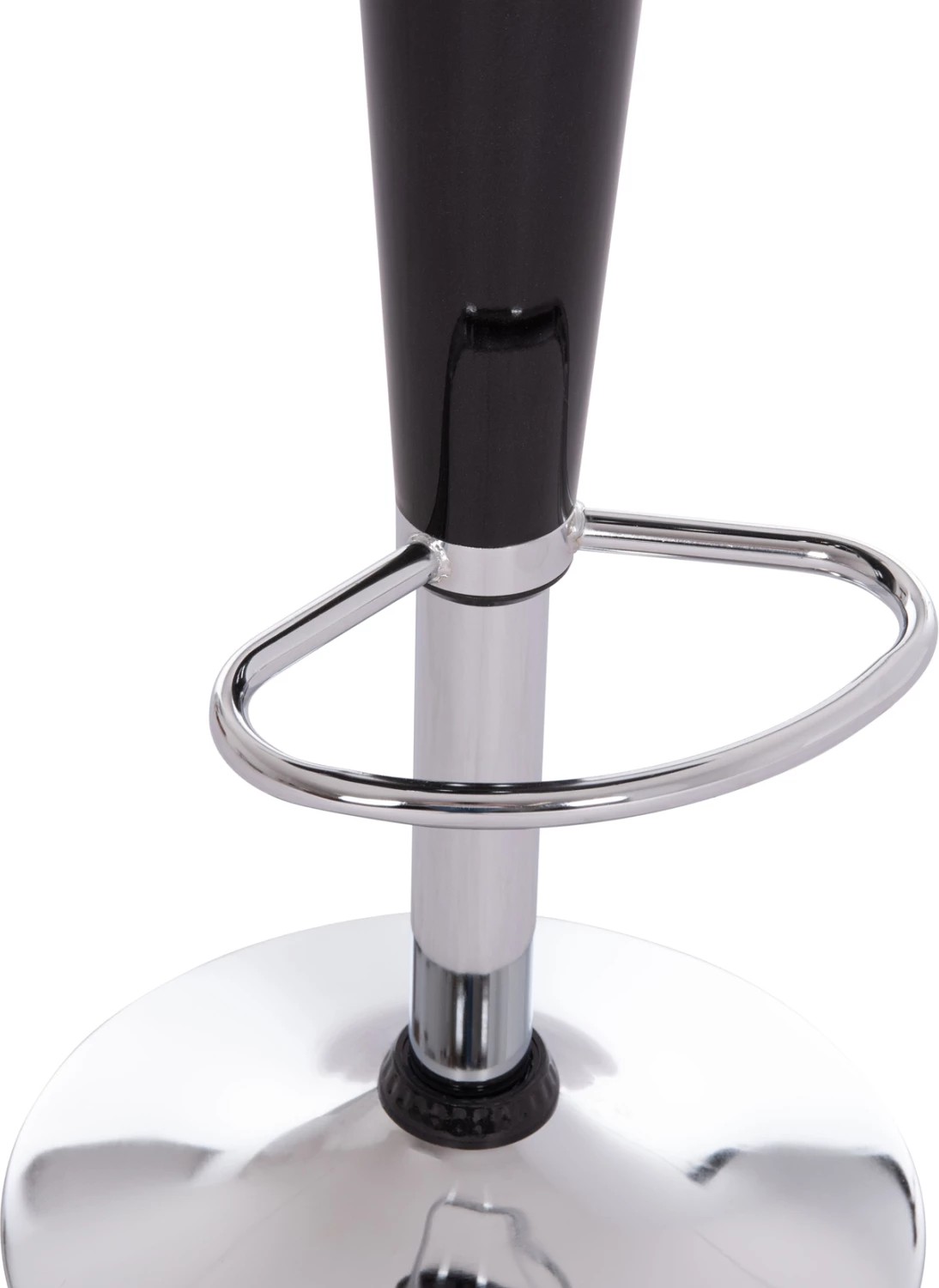 Karrige për bar rrotulluese DAISY, ABS e zezë, 44x38x85cm, set prej 2 copash