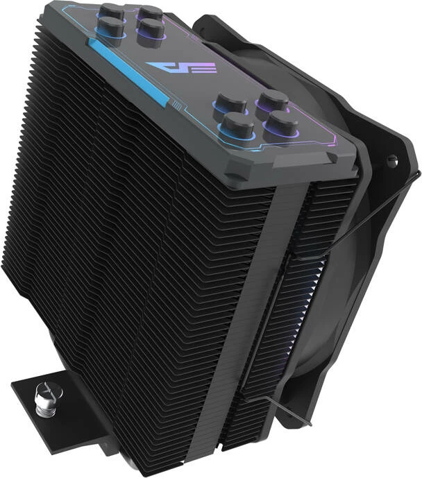 Ftohës CPU Darkflash Z4 PRO MIST, 120mm PWM, 4x heatpipe 6mm HDT, TDP 200W, ARGB, kompatibilitet Intel LGA1700/1200/115x & AMD AM4/AM5, zi