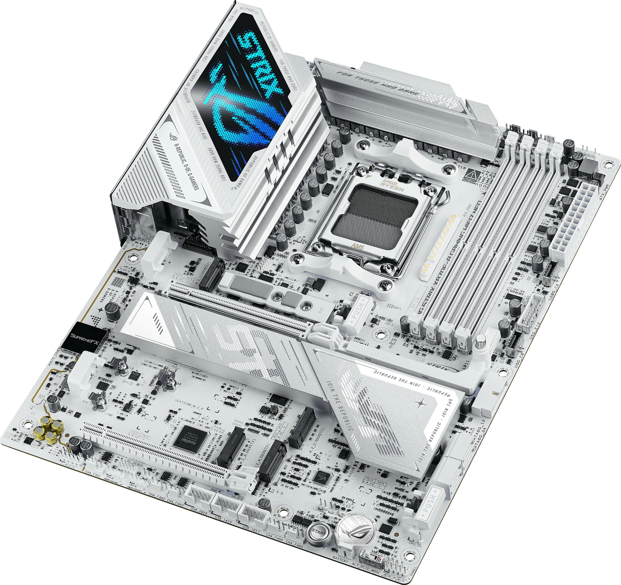 Pllakë amë ASUS ROG STRIX X870E-A Gaming WiFi 7, Socket AM5, DDR5 256GB, ATX, e bardhë