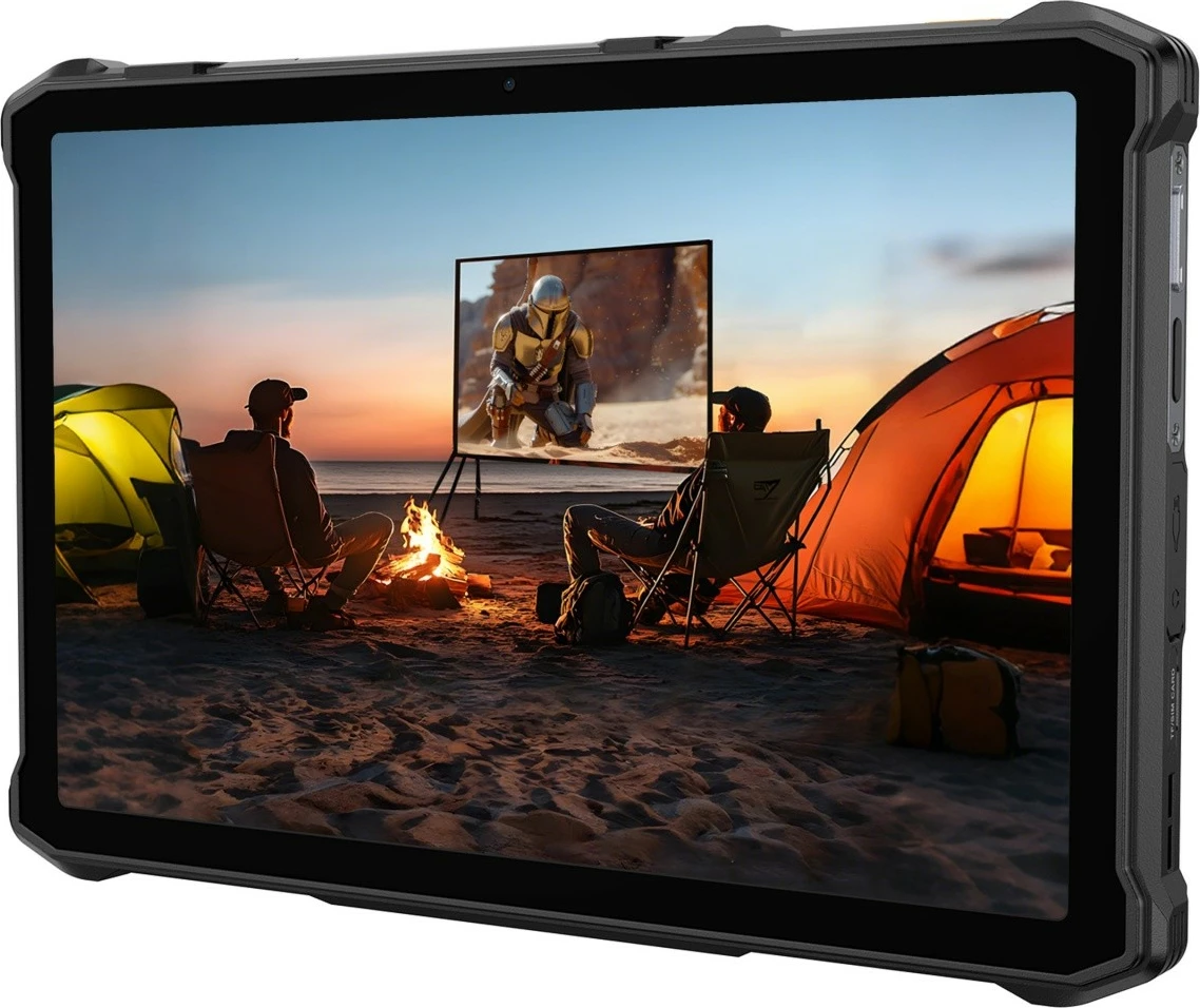 Tablet ULEFONE Armor Pad 5 Ultra 5G 11\" 12GB/512GB me projektor DLP 200LM IP69K, e zezë, set me mbajtëse