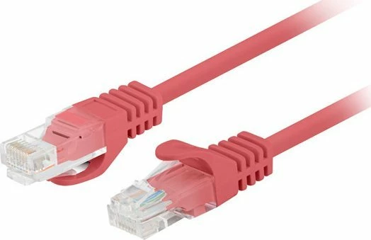 Kabllo rrjeti patchcord Lanberg PCU6-20CC-0100-R Cat6 UTP 1 m RJ-45, e kuqe, 10 copë