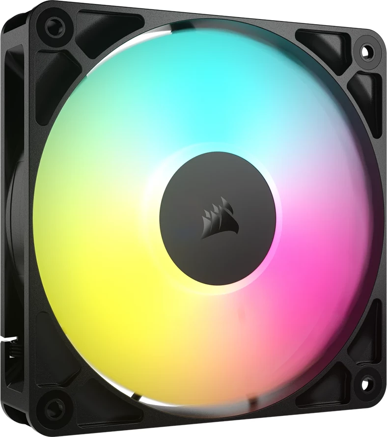 Ventilator ARGB 120mm CORSAIR RS120, PWM, 72.8 CFM, 420-2100 RPM, i zi, 1 copë