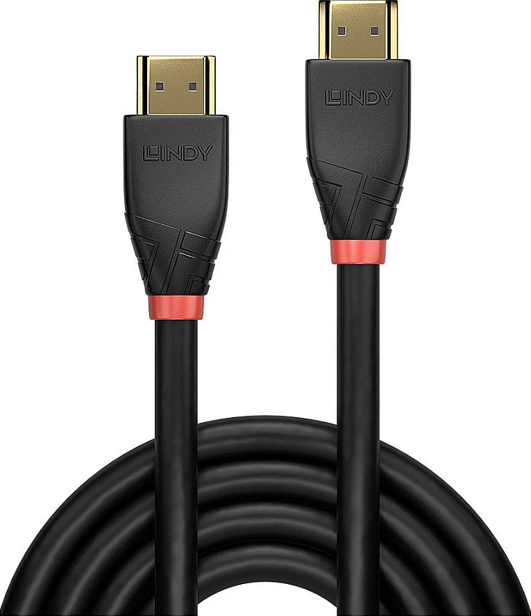 Kabllo HDMI aktive LINDY 18G 15m, HDMI 2.0, 4K@60Hz, e zezë