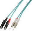 Kabllo fibër optike EFB Elektronik O0341.2, OM4 Multimode, LC në E-2000 (LSH), 2 m, vjollcë