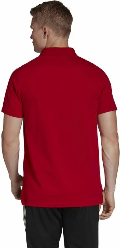 Maicë polo adidas për meshkuj, e bardhë me të kuqe [Madhësia: XS]