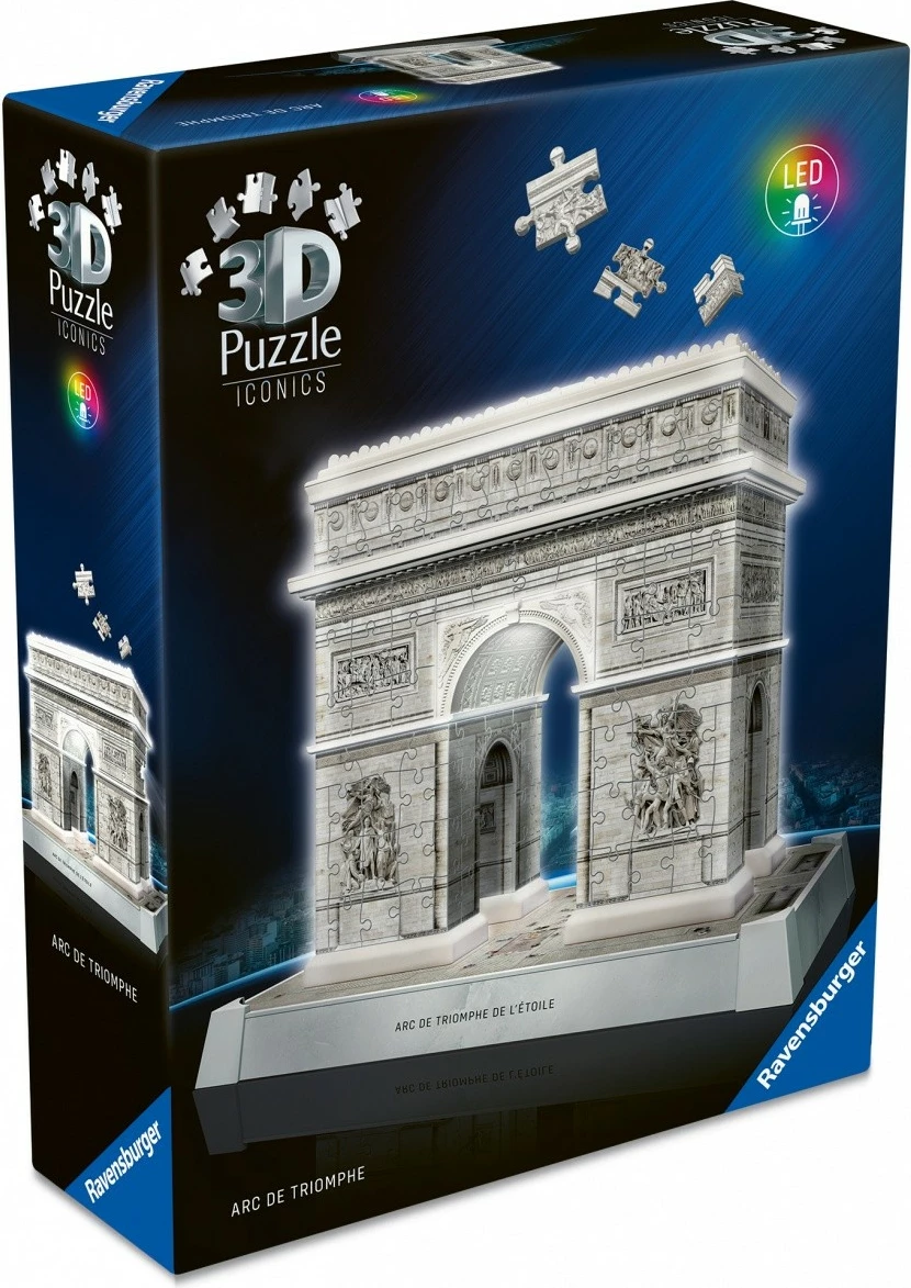 Puzzle 3D Ravensburger Triumphal Arch, 255 pjesë, plastikë