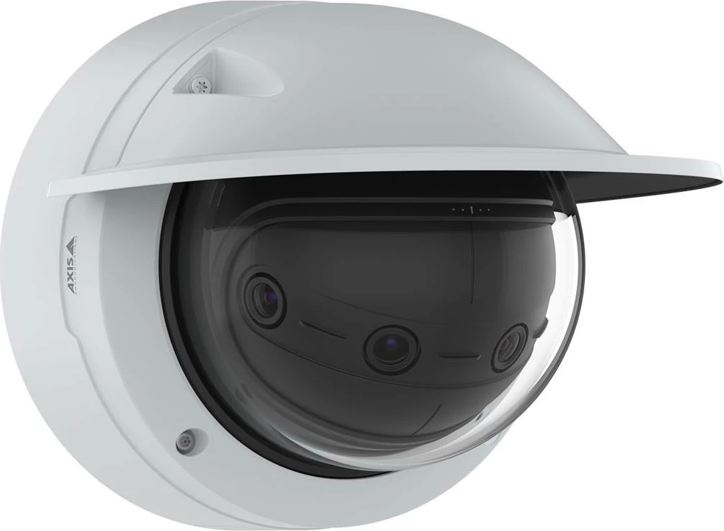 Kamerë sigurie IP Axis P3827-PVE, për brenda dhe jashtë, me kabllo, PTZ dixhital, për tavan/mur, e zezë, e bardhë
