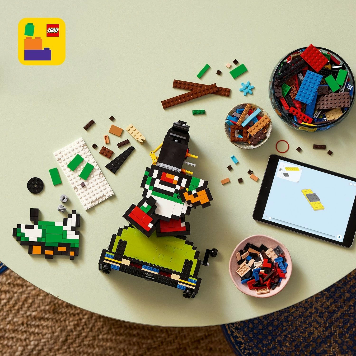 Set ndërtimi LEGO Super Mario World Mario & Yoshi, 1215 copë, plastikë, shumëngjyrësh