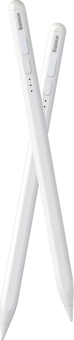Stylus aktiv për iPad, Baseus Smooth Writing 2, SXBC060402, mbështetje për pjerrësi, bateri 130mAh, USB-C, tregues LED, e bardhë