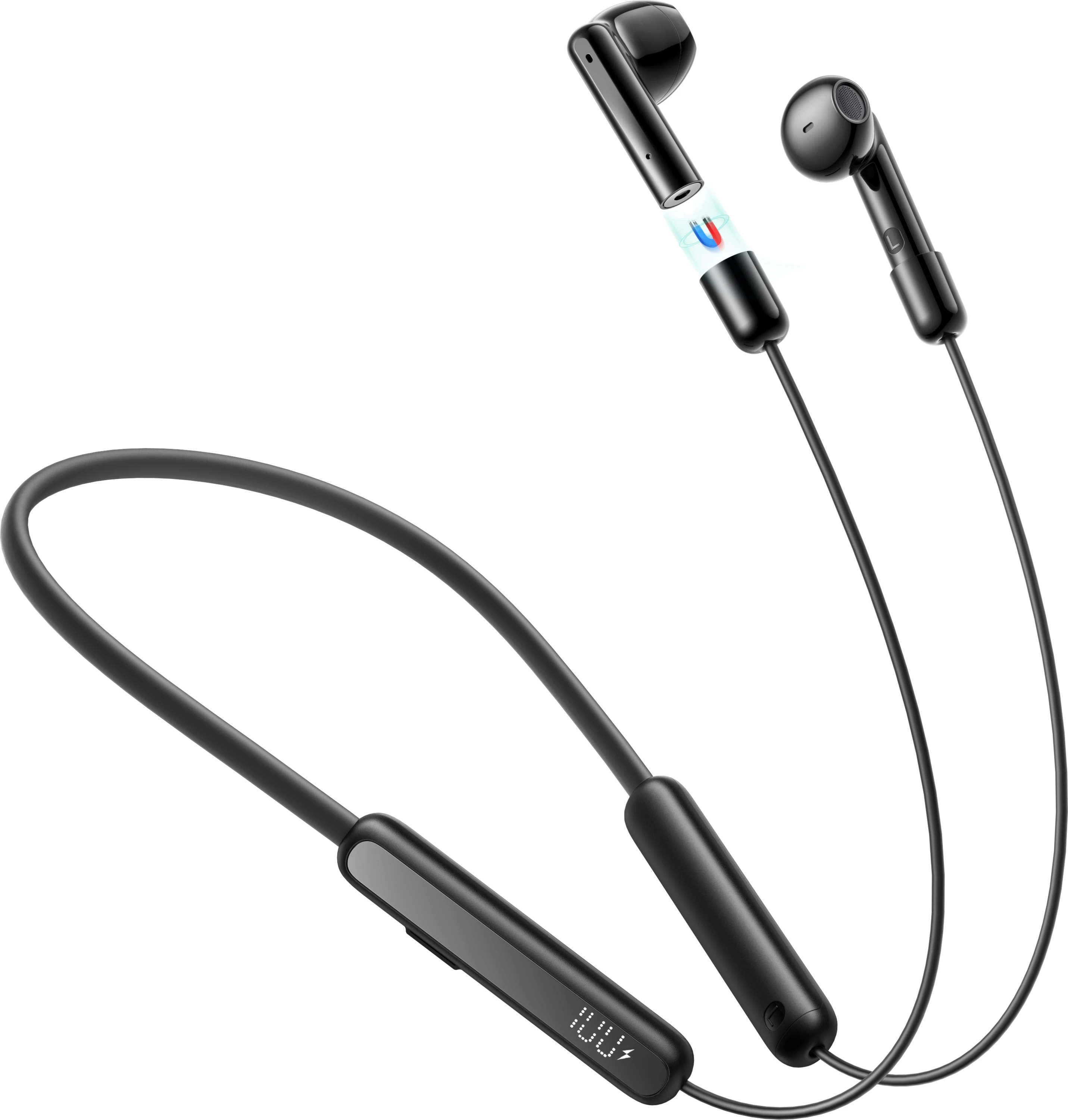 Kufje wireless me qafore Joyroom JR-DS1, Bluetooth 5.3, e zezë