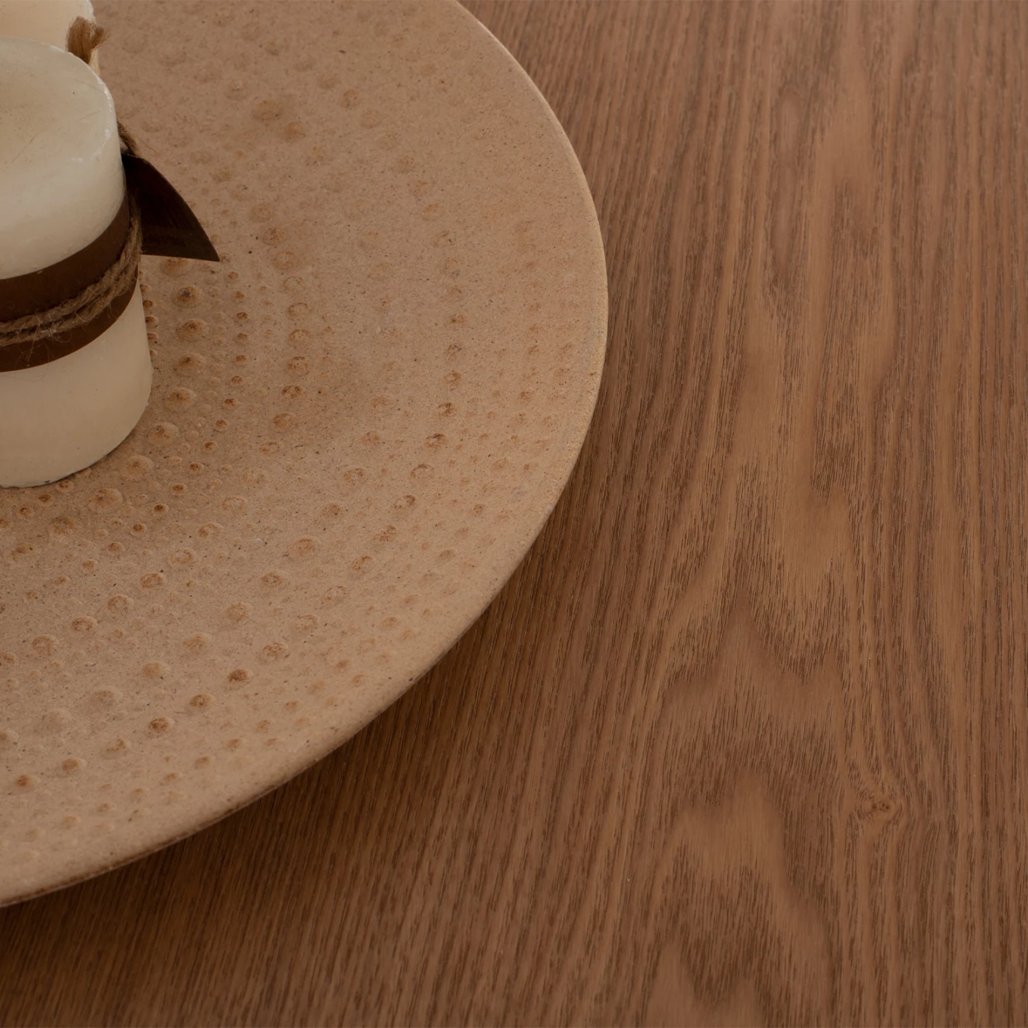 Tavolinë e rrumbullakët për ngrënie, MDF, ngjyrë arre, FH9307.01, Φ120x75H