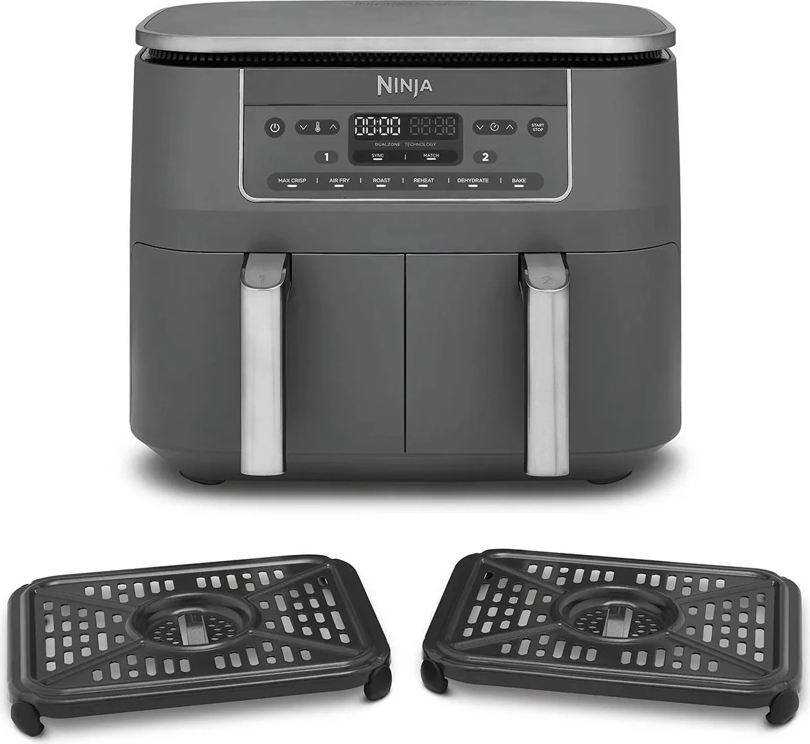 Furrë me ajër të nxehtë Ninja DZ300EU, 7.6L, touch, gri