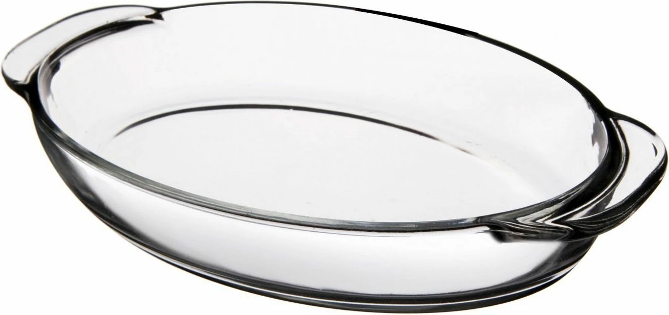 Pjatë qelqi transparente Hermia Concept, PN1038GCL, 19x13x3.5cm, 1 copë
