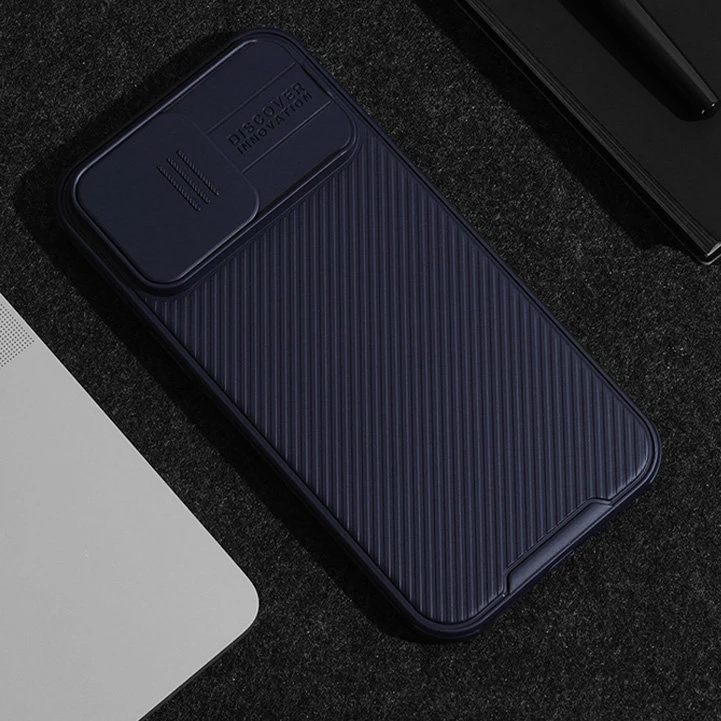 Mbështjellës Nillkin CamShield Pro Magnetic për iPhone 15 Pro, me kapak kamere, Gjelbër