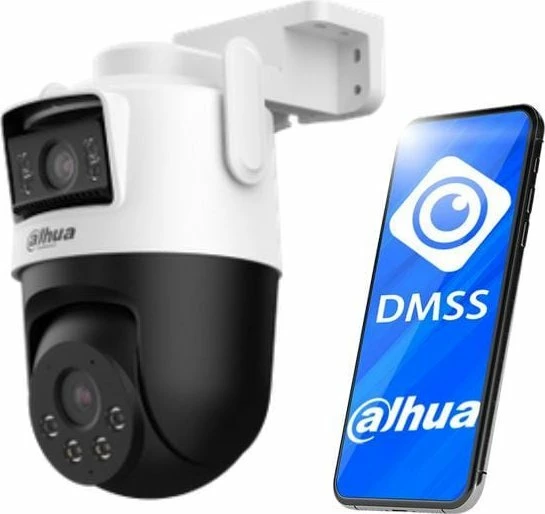 Kamerë IP Wi‑Fi Dahua P3D-3F-PV-0280B/0600B 6MP PTZ Wi‑Fi 6 IP66 e bardhë