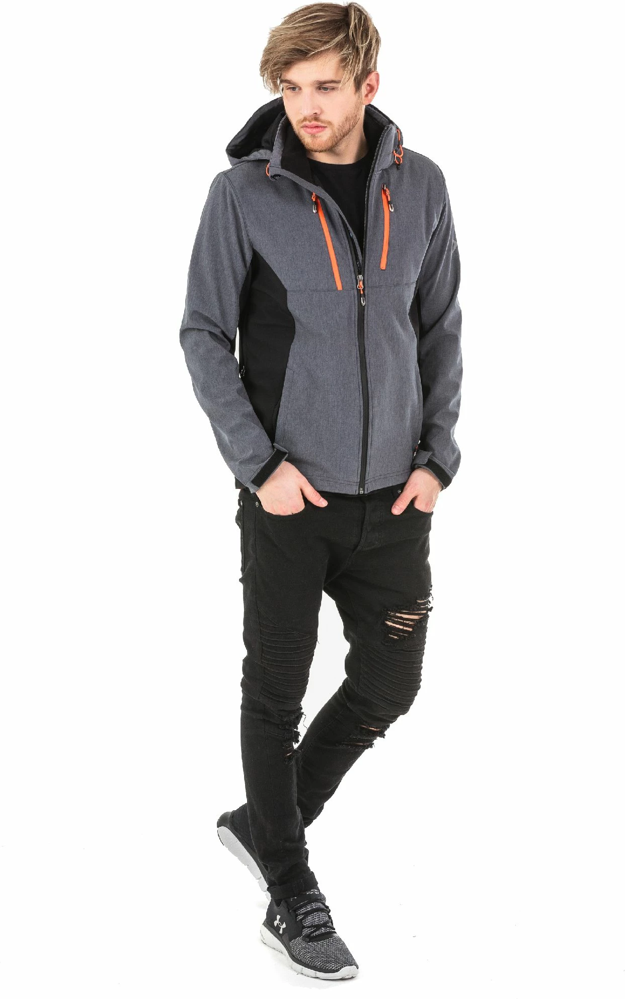 Xhaketë softshell Outhorn, madhësi 2XL, Hydropile Soft 5000, gri