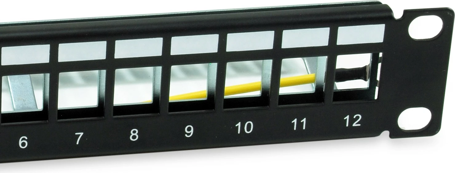 Panel Keystone Equip 769331, 1U, 12 porta, metal, i zi, rack mounting