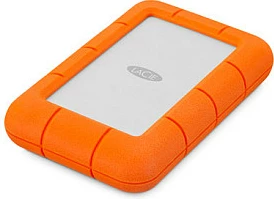 Hard disk i jashtëm LaCie Rugged Mini 2TB, USB 3.2 Gen 1, 2.5", AES 256-bit, Portokalli/Argjend