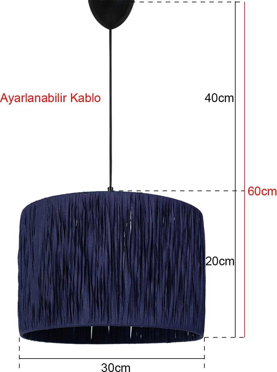 Llambë tavani Opviq, ngjyrë blu e errët, YL185