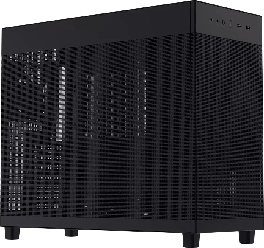 Kasë ASUS Prime AP303 ATX Midi Tower, mbështetje GPU deri 360mm, radiator 360mm, PSU ATX deri 180mm, e zezë