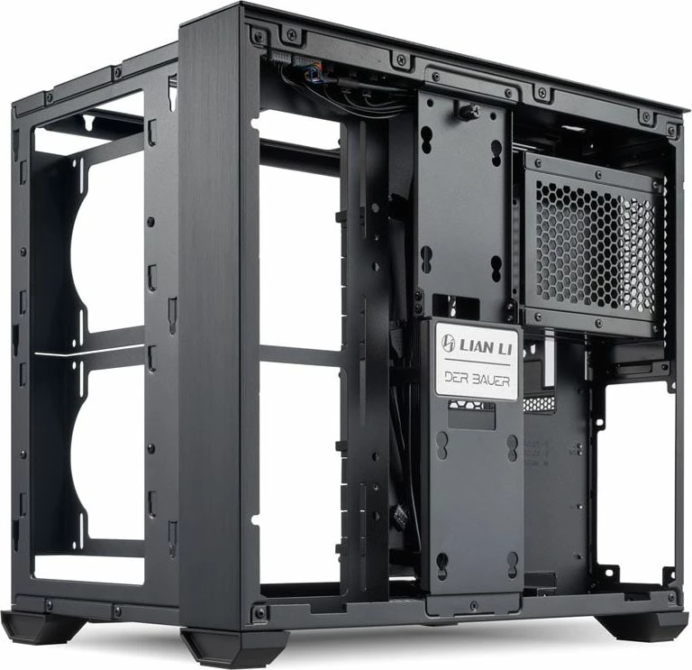Kasë Lian Li O11 Air Mini Midi Tower, E-ATX/ATX/Micro-ATX/Mini-ITX, tempered glass, USB-C, e zezë
