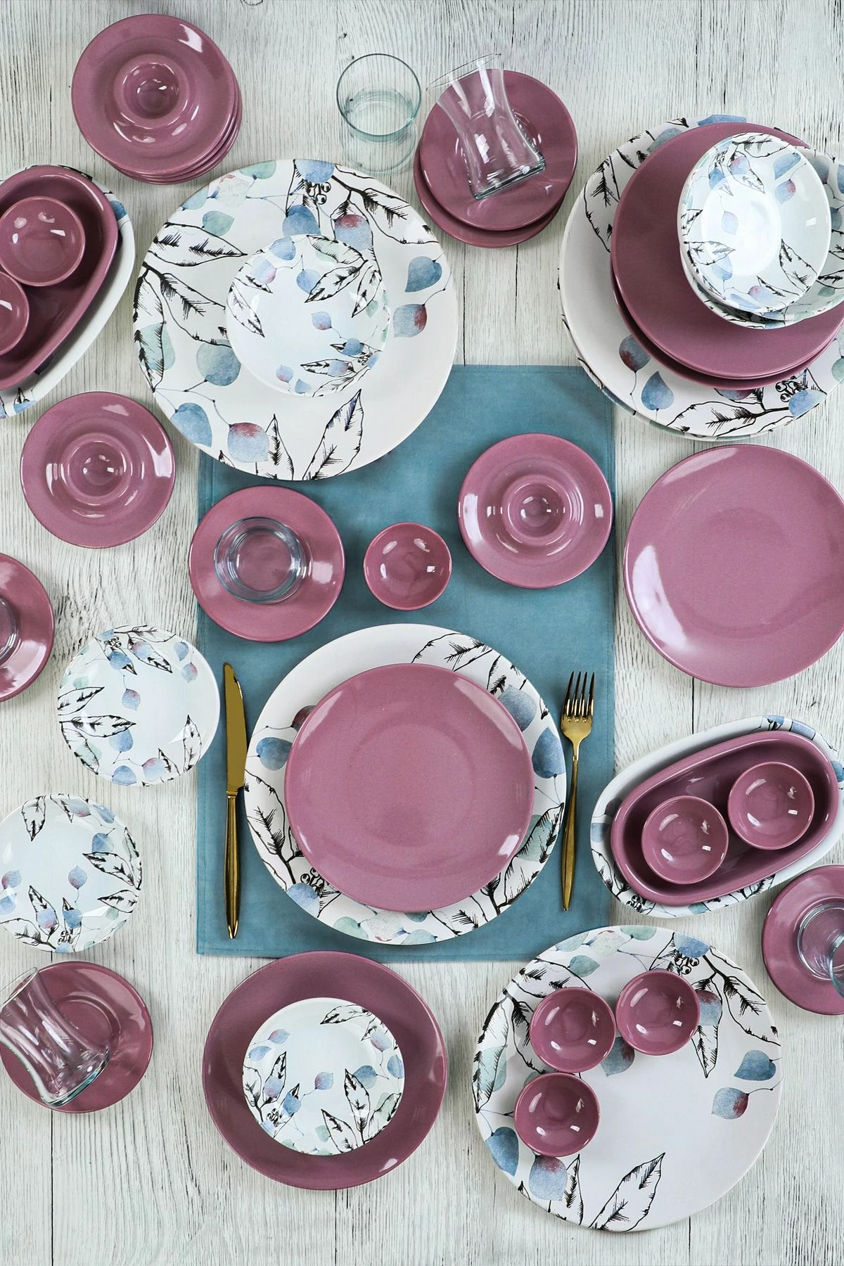 Set mëngjesi 50 pjesësh, Hermia Concept, TV087050F3X2AJ47100MAP0300