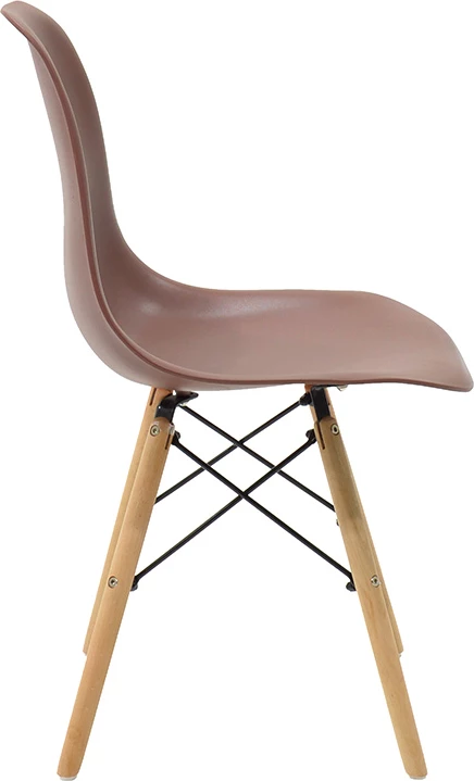 Karrige Julita PP, këmbë natyrale, 46x50x82cm