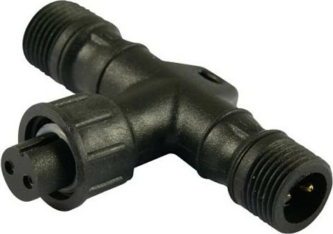 Konektor T për LED Synergy21 S21-LED-L00058, IP67, i zi