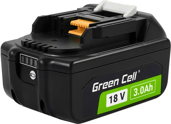 Bateri Green Cell BL1830, për vegla Makita LXT 18V, 3Ah, Li-Ion, e zezë
